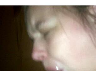 Shy Interracial Amateur Blowjob Facial POV Return