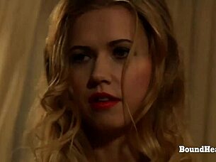 sensual femdom mistress masturbates to lingerie orgasm