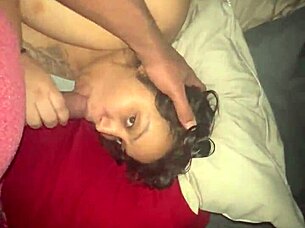 bbc stepson facefucks latina stepmom deepthroat till she gags on monster cock