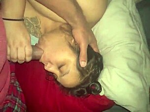 bbc stepson facefucks latina stepmom deepthroat till she gags on monster cock