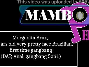 morganita brux pretty brazilian takes first gangbang monster cocks