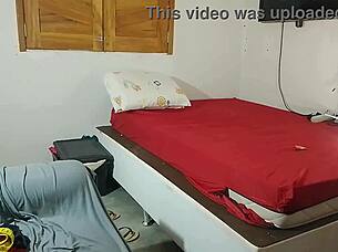 his cock got so hard shoved inside her tight ass
