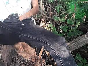 Risky Outdoor Forest Masturbation To Explosive Orgasm