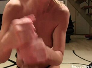 jenna foxx milf babe delivers pro sloppy sucking cumshot handjob