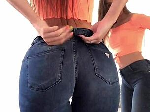 wanna see this latina's huge ass bursting out of tight leggings outdoors?