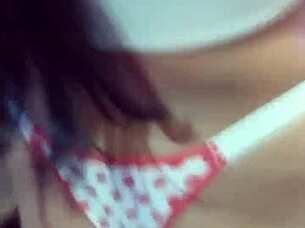 bia fire drains balls backstage with curvy brazilian latina quickie