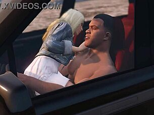 franklin hooks up with a prostitute in gta 5 car