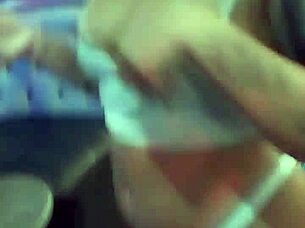 bia fire drains balls backstage with curvy brazilian latina quickie