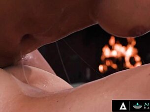 Madison Morgan Maya Farrell Sexy Nuru Massage