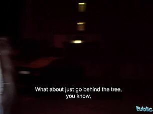 Public agent picks up big ass nuria millan for cheating outdoor blowjob