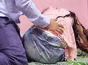 Indian Maid Rides Wet Pussy Cowgirl