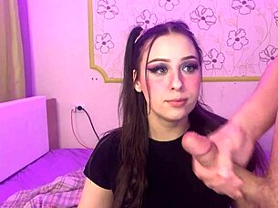 watch this young slut gag on monster cock in hardcore sloppy deepthroat!