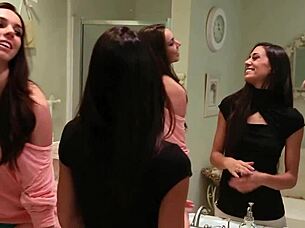 😍 cute indian babe mesmerized by gf's sexy tits, licks pussy in bed 69 🔥