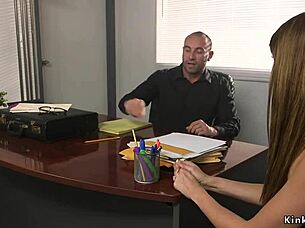 Sexy Babe Bound and Fucked Rough by Lawyer in BDSM