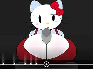 Big cock demolishes hello kitty's eager holes relentlessly