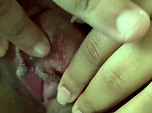 He fingers girlfriend intensely on the hotel bed