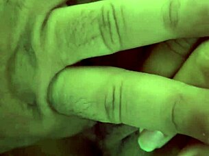 He fingers girlfriend intensely on the hotel bed