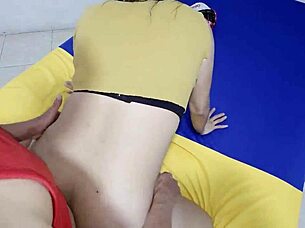 i get doggy anal from stranger while eating banana outdoors