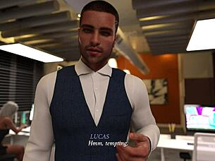 office slut dares risky cum-filled adventure play