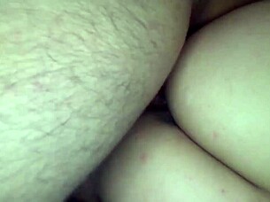 wife spreads wide for bbc side fuck