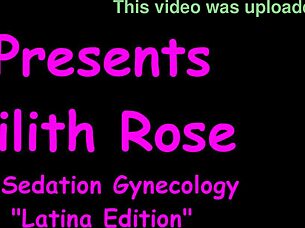 lilith rose relaxes in gynecology patient's pov
