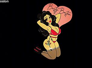 Hotwife Boston's big natural tits suck BBC poolside like a pro