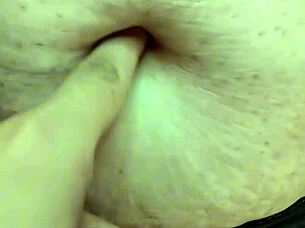 i can't stop exploring this latina milf's soft belly and fetish navel during our massage