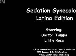 lilith rose relaxes in gynecology patient's pov