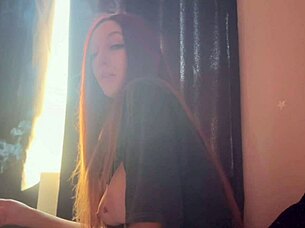 artemisia love's big tits smoke and tease solo!