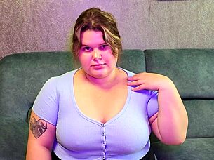 BBW Student's Huge Boobs Tempt Tease