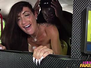 surprise taxi stop at red light