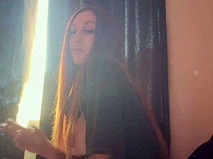 artemisia love's big tits smoke and tease solo!