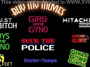 Lesbian patient stefania mafra hitachi orgasms from doctor