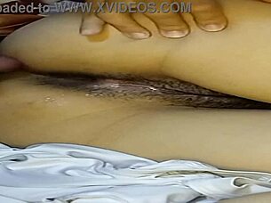 Intense Anal Fingering Leads to Gaping Creampie Orgasm