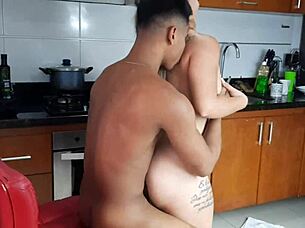stepsis in kitchen makes me horny we fuck part 3