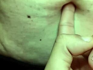 i can't stop exploring this latina milf's soft belly and fetish navel during our massage