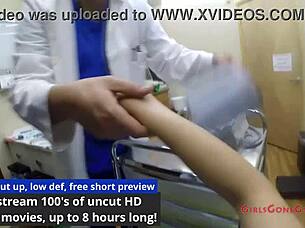 lilith rose relaxes in gynecology patient's pov