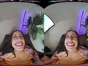 sexy brunette wakes up so horny wants u to fuck her vr pov umm