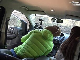 backstage car stop leads to lili charmelle's creampie ride