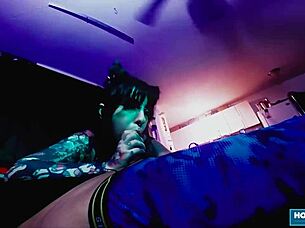 wild babe tenshii tushii sucks cock then gets demolished doggystyle 💦🔥