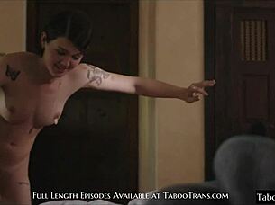 check out this beautiful shemale pounding her sexy date