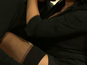 Slutty Wife Pounded In Black Lingerie