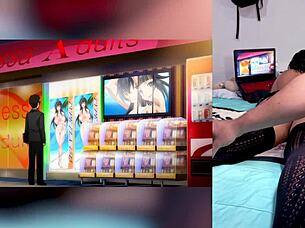 reacting to hot hentai blowjobs with cum on tits and throat love my big latina ass 😍🍆💦🔥