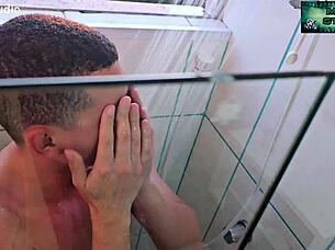 naughty maid without panties rides during cleaning chore