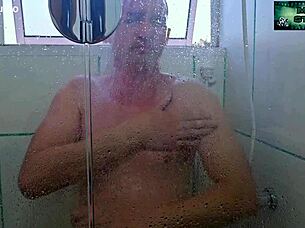 naughty maid without panties rides during cleaning chore