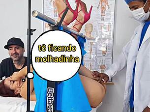 Doctor gives wife irresistible intimate examination session