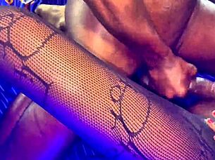 akosua's epic boobs jiggle on huge black cock squirting watched