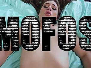 Pervy blindfolded skinny oldie in fishnets takes kinky amateur blowjob cumshot hunt!