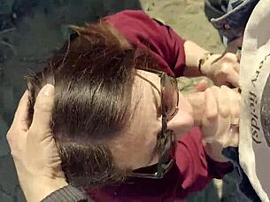 amateur babe craves outdoor stranger deepthroat