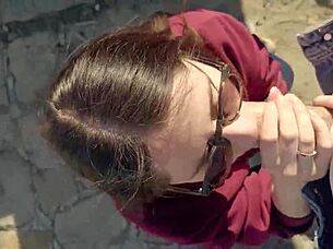 amateur babe craves outdoor stranger deepthroat